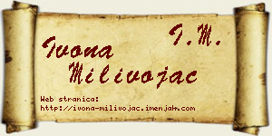Ivona Milivojac vizit kartica